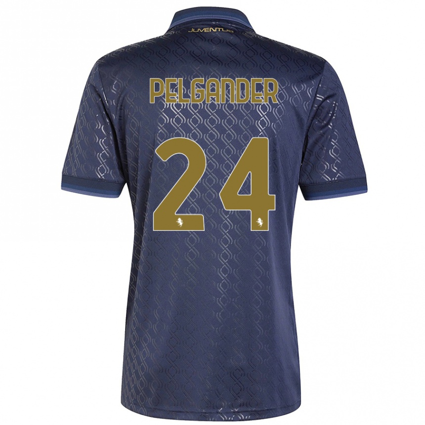 Hombre Fútbol Camiseta Elsa Pelgander #24 Azul Marino Equipación Tercera 2024/25 México