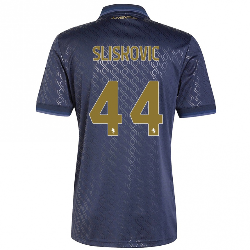 Hombre Fútbol Camiseta Gloria Slišković #44 Azul Marino Equipación Tercera 2024/25 México