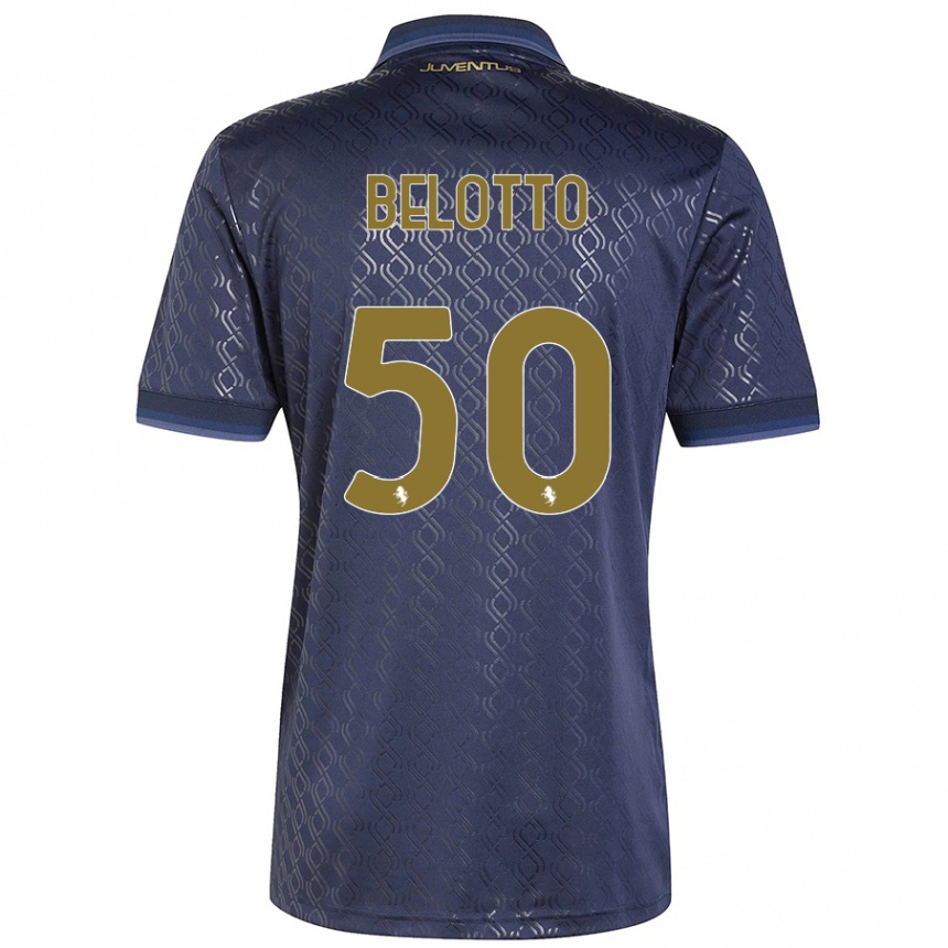 Hombre Fútbol Camiseta Soledad Belotto #50 Azul Marino Equipación Tercera 2024/25 México