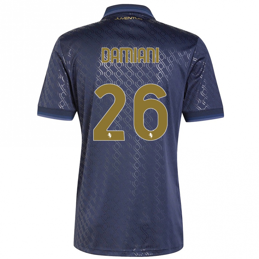 Hombre Fútbol Camiseta Samuele Damiani #26 Azul Marino Equipación Tercera 2024/25 México