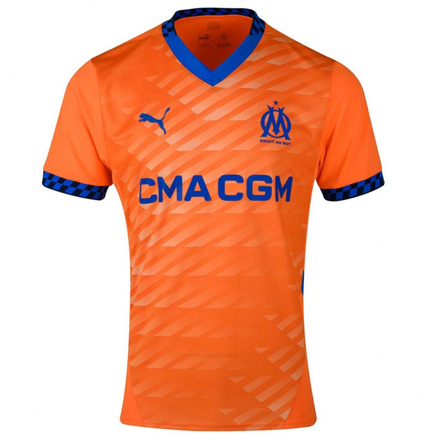 Hombre Fútbol Camiseta Amay Caprice #0 Naranja Azul Oscuro Equipación Tercera 2024/25 México