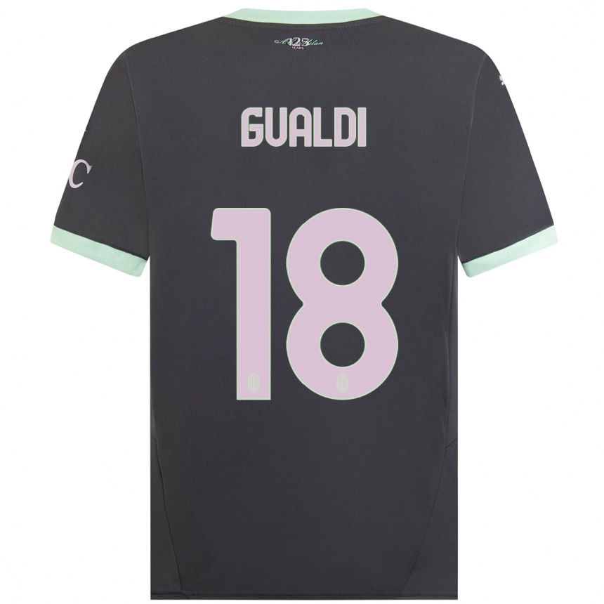 Hombre Fútbol Camiseta Andrea Gualdi #18 Gris Equipación Tercera 2024/25 México