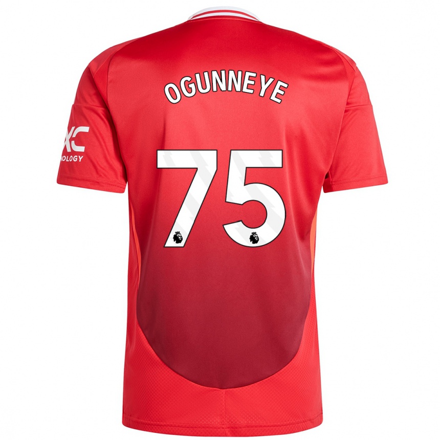 Mujer Fútbol Camiseta Habeeb Ogunneye #75 Rojo Brillante 1ª Equipación 2024/25 México