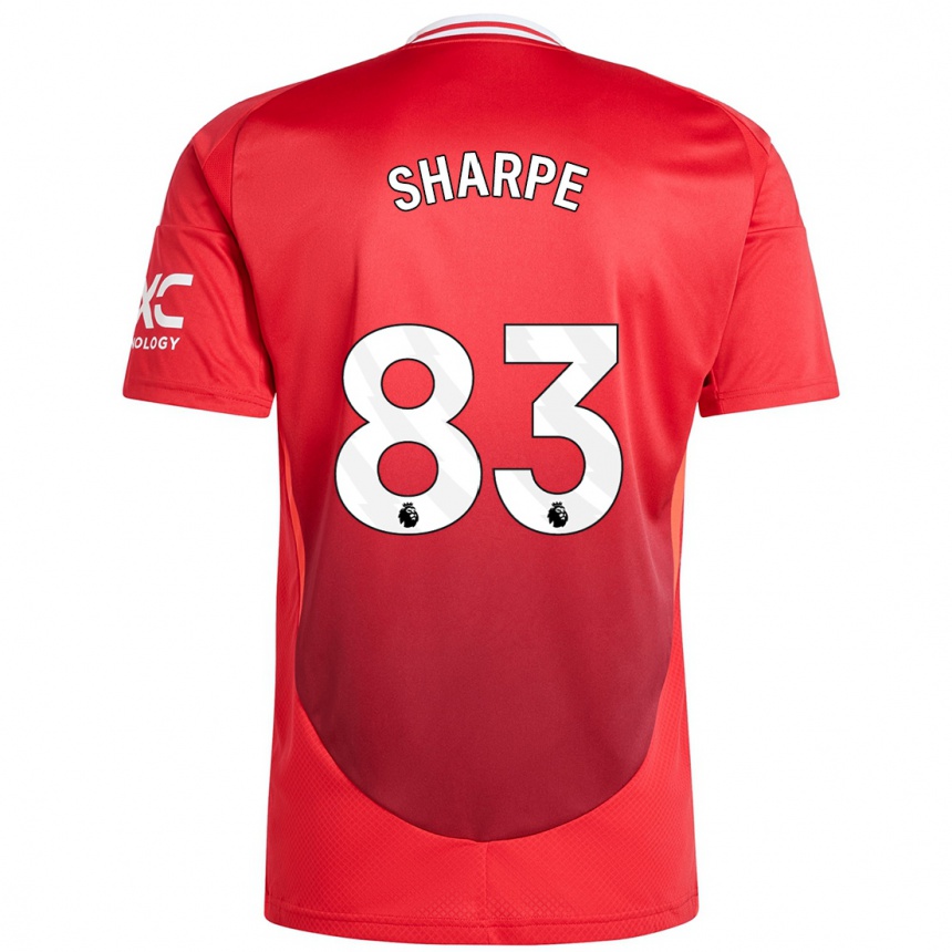 Mujer Fútbol Camiseta Malachi Sharpe #83 Rojo Brillante 1ª Equipación 2024/25 México