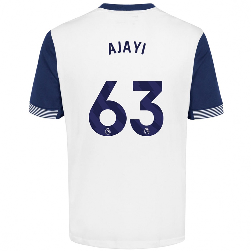 Mujer Fútbol Camiseta Damola Ajayi #63 Blanco Azul 1ª Equipación 2024/25 México