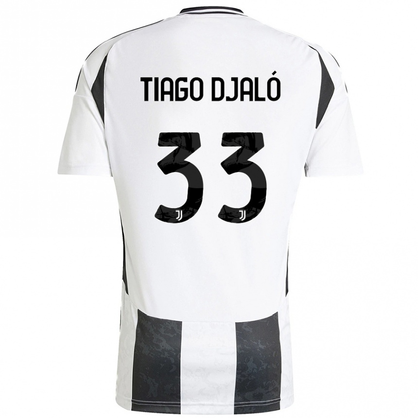 Mujer Fútbol Camiseta Tiago Djalo #33 Blanco Negro 1ª Equipación 2024/25 México