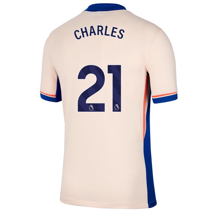 Mujer Fútbol Camiseta Niamh Charles #21 Beige Claro 2ª Equipación 2024/25 México