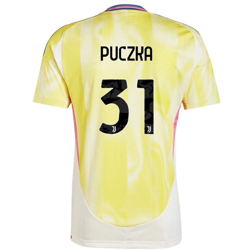 Mujer Fútbol Camiseta David Puczka #31 Amarillo Solar 2ª Equipación 2024/25 México