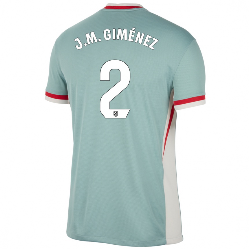 Mujer Fútbol Camiseta José María Giménez #2 Beige Claro Azul 2ª Equipación 2024/25 México