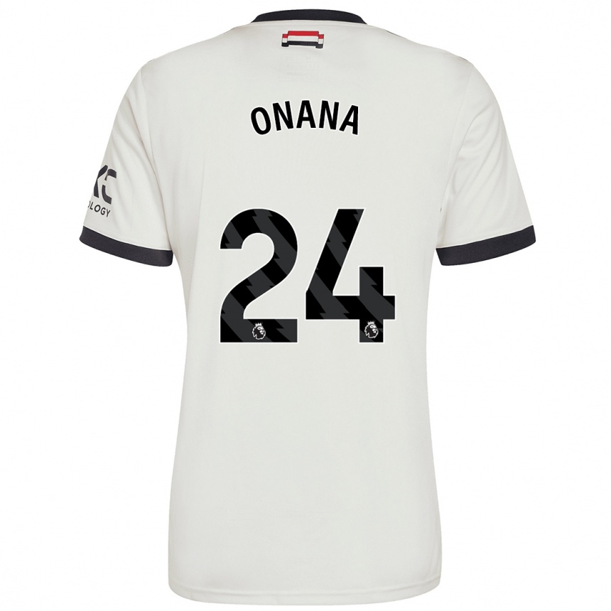 Mujer Fútbol Camiseta André Onana #24 Blanquecino Equipación Tercera 2024/25 México