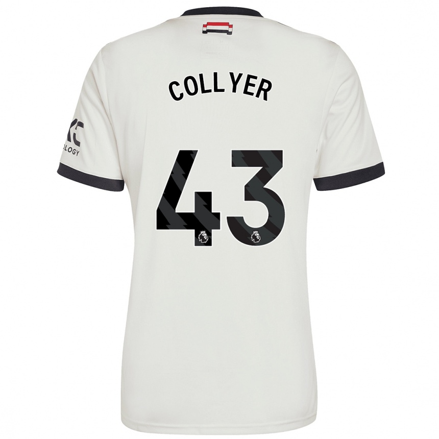 Mujer Fútbol Camiseta Toby Collyer #43 Blanquecino Equipación Tercera 2024/25 México