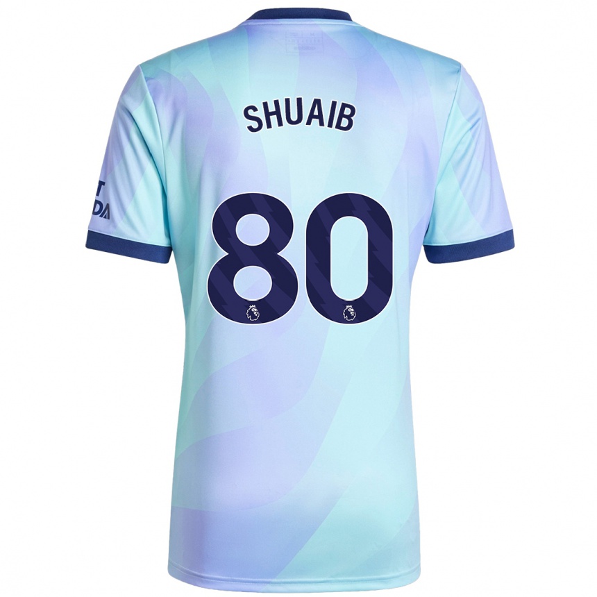 Mujer Fútbol Camiseta Zac Shuaib #80 Agua Equipación Tercera 2024/25 México