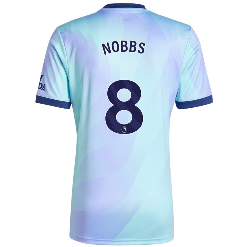 Mujer Fútbol Camiseta Nobbs #8 Agua Equipación Tercera 2024/25 México