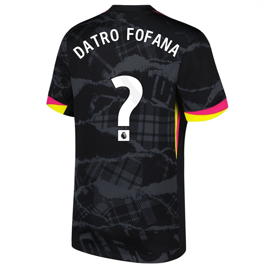 Mujer Fútbol Camiseta David Datro Fofana #0 Negro Rosa Equipación Tercera 2024/25 México