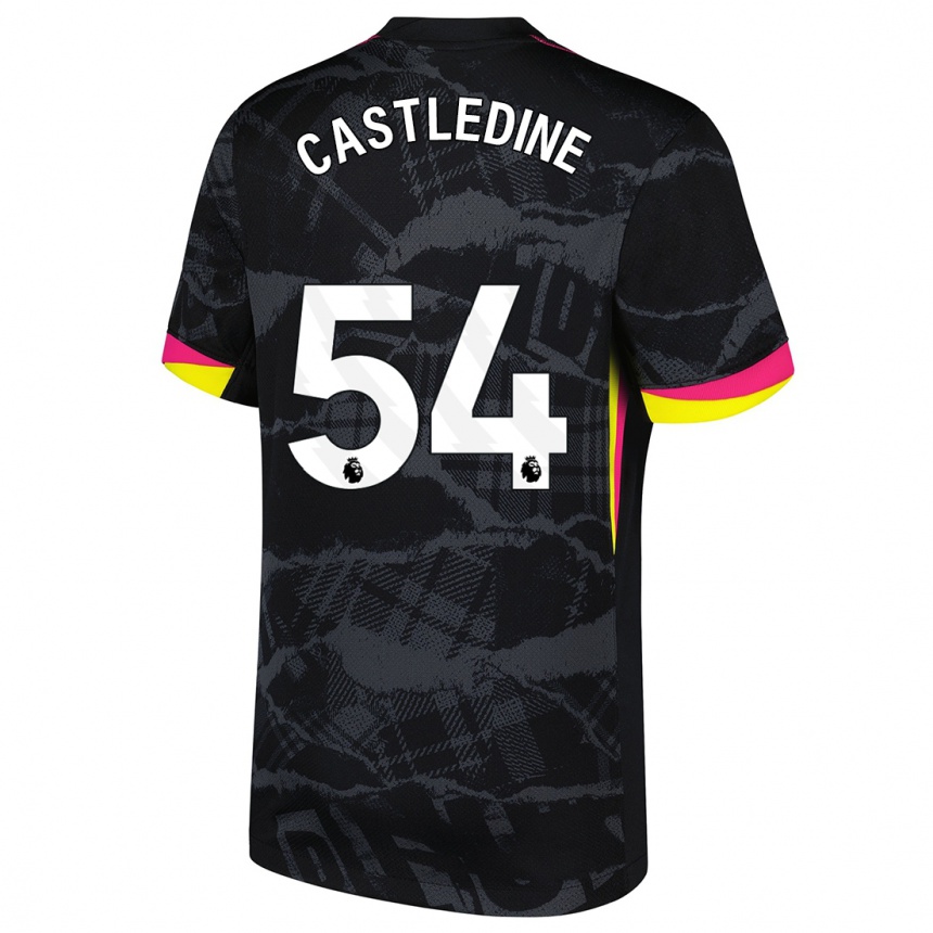 Mujer Fútbol Camiseta Leo Castledine #54 Negro Rosa Equipación Tercera 2024/25 México