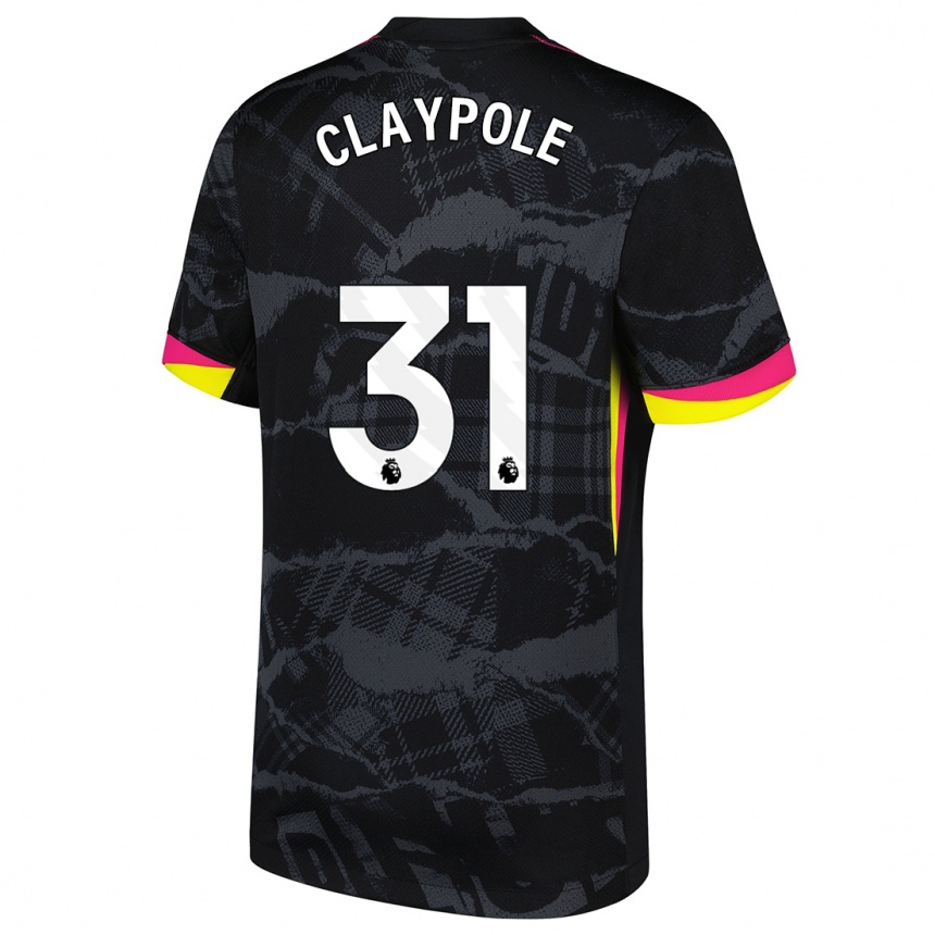 Mujer Fútbol Camiseta Aimee Claypole #31 Negro Rosa Equipación Tercera 2024/25 México