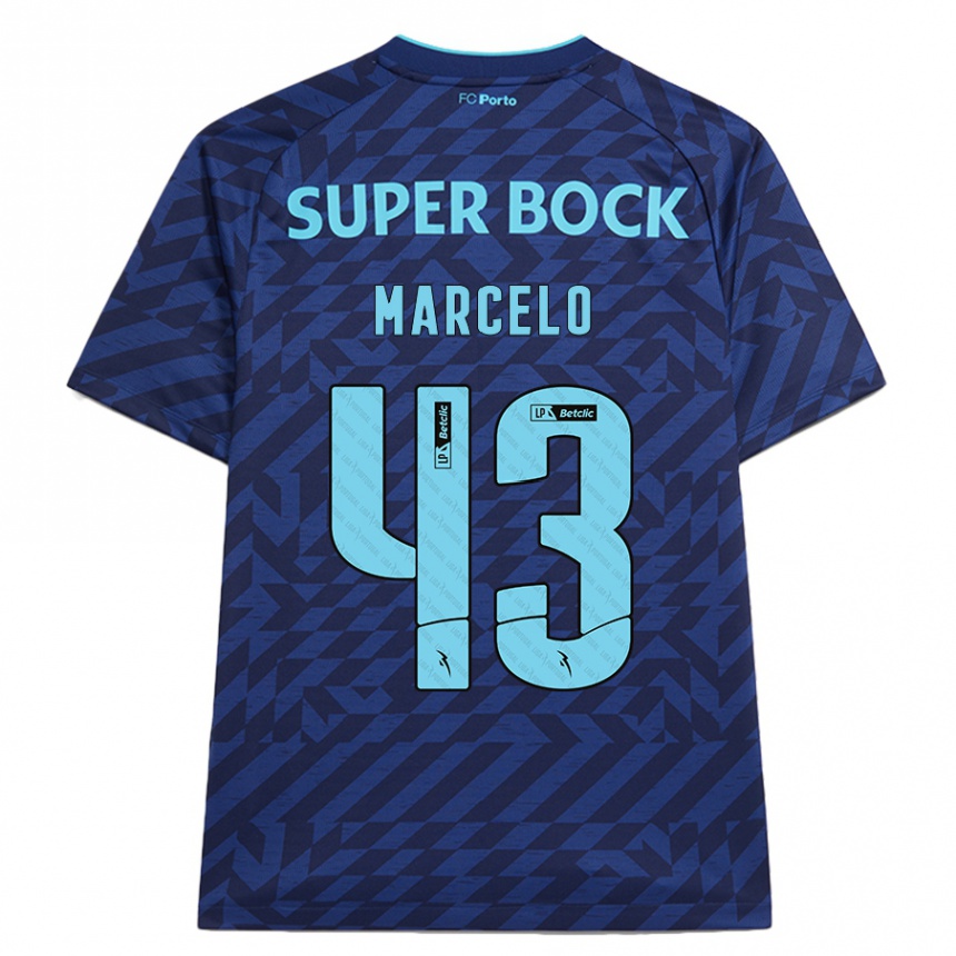 Mujer Fútbol Camiseta Joao Marcelo #43 Azul Marino Equipación Tercera 2024/25 México