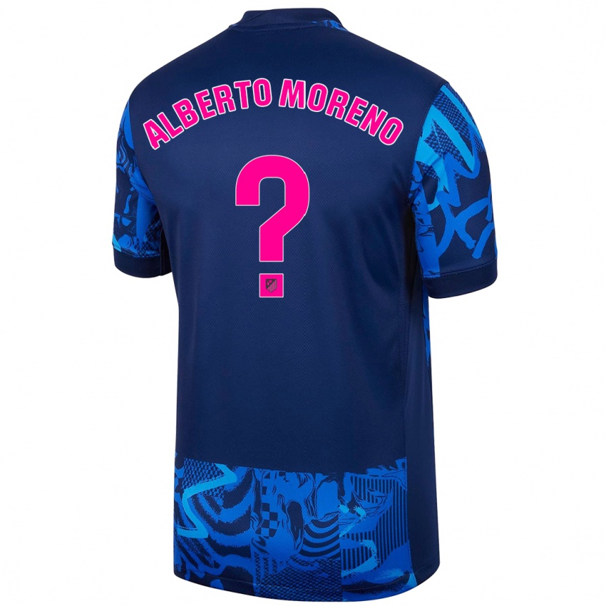 Mujer Fútbol Camiseta Alberto Moreno #0 Azul Real Equipación Tercera 2024/25 México