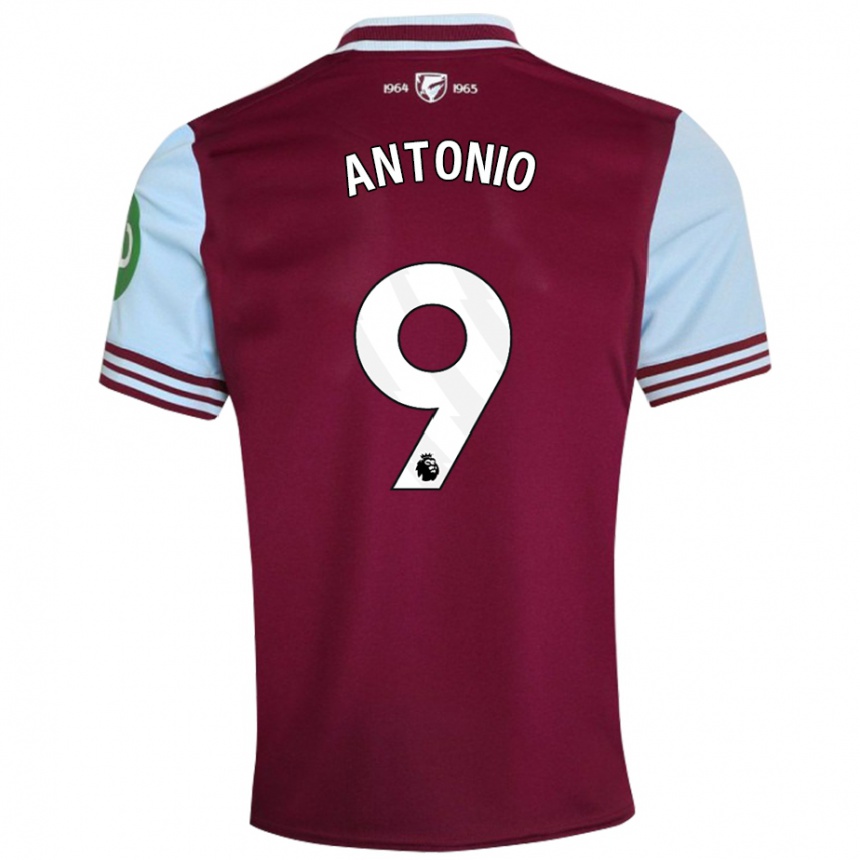 Niño Fútbol Camiseta Michail Antonio #9 Rojo Oscuro 1ª Equipación 2024/25 México