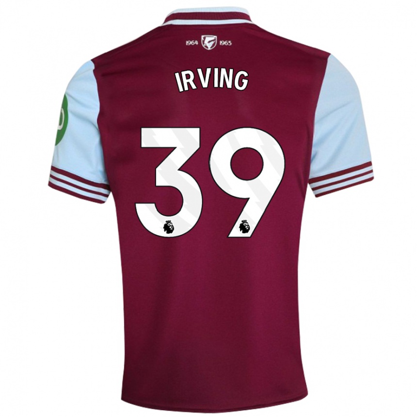 Niño Fútbol Camiseta Andy Irving #39 Rojo Oscuro 1ª Equipación 2024/25 México