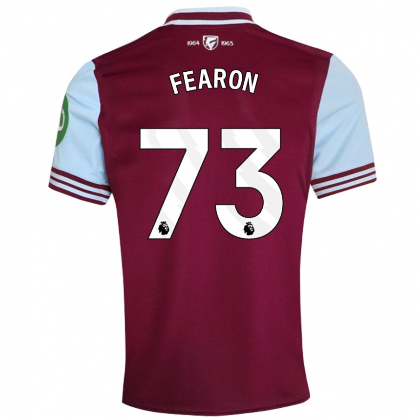 Niño Fútbol Camiseta Preston Fearon #73 Rojo Oscuro 1ª Equipación 2024/25 México