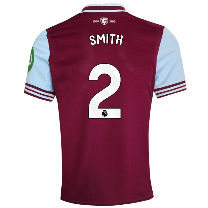 Niño Fútbol Camiseta Kirsty Smith #2 Rojo Oscuro 1ª Equipación 2024/25 México