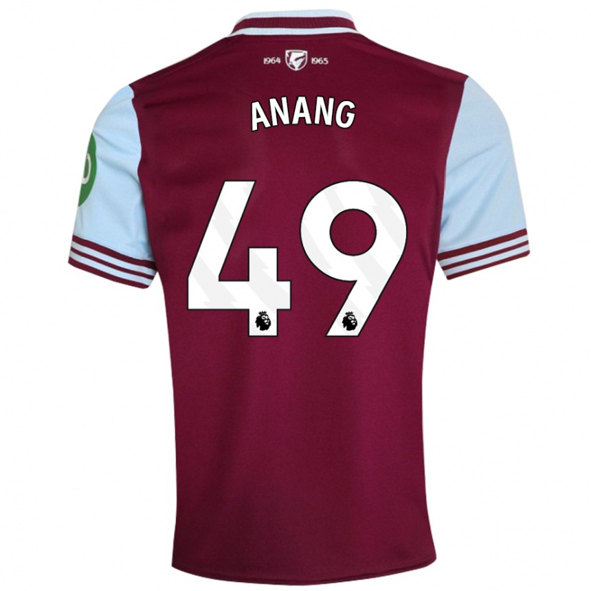 Niño Fútbol Camiseta Joseph Anang #49 Rojo Oscuro 1ª Equipación 2024/25 México