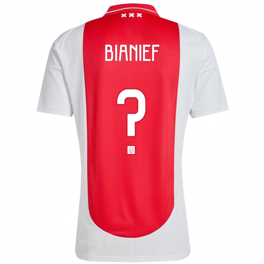 Niño Fútbol Camiseta Bianief Peters #0 Rojo Blanco 1ª Equipación 2024/25 México