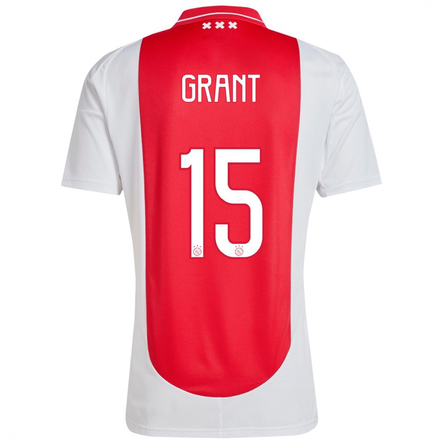 Niño Fútbol Camiseta Chasity Grant #15 Rojo Blanco 1ª Equipación 2024/25 México