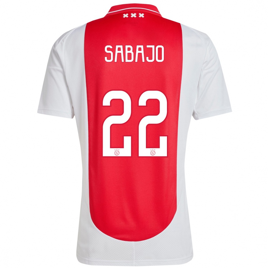 Niño Fútbol Camiseta Quinty Sabajo #22 Rojo Blanco 1ª Equipación 2024/25 México