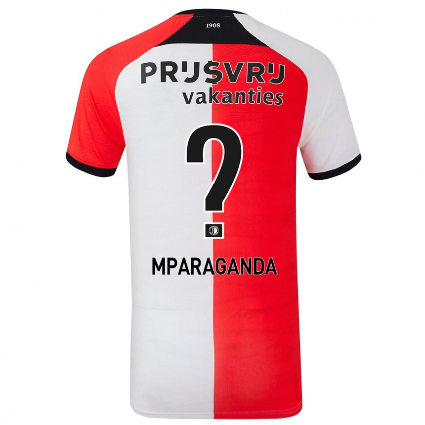 Niño Fútbol Camiseta Matthew Mparaganda #0 Rojo Blanco 1ª Equipación 2024/25 México