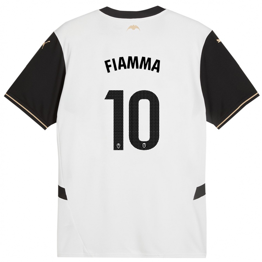 Niño Fútbol Camiseta Fiamma #10 Blanco Negro 1ª Equipación 2024/25 México