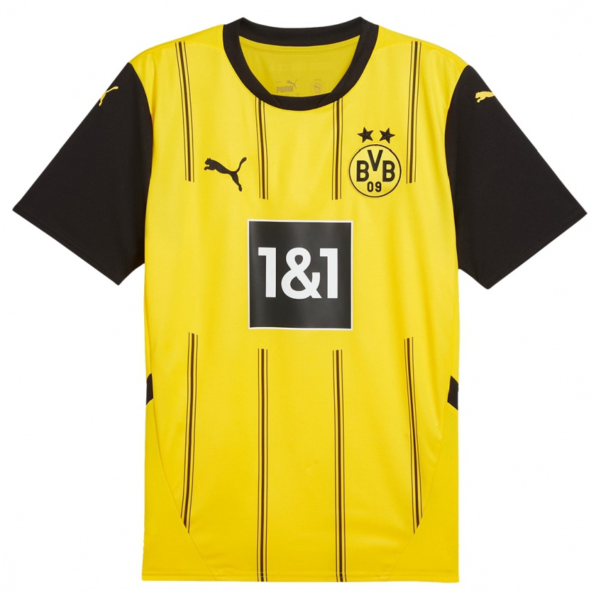 Niño Fútbol Camiseta So Hajin #7 Amarillo Negro 1ª Equipación 2024/25 México