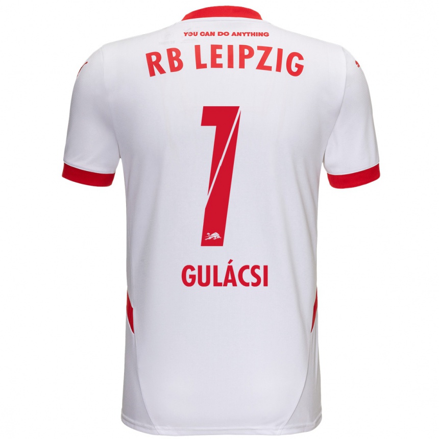 Niño Fútbol Camiseta Péter Gulácsi #1 Blanco Rojo 1ª Equipación 2024/25 México