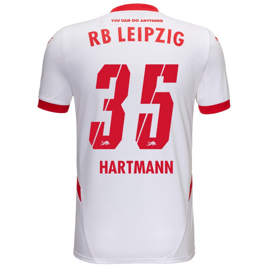 Niño Fútbol Camiseta Fabrice Hartmann #35 Blanco Rojo 1ª Equipación 2024/25 México