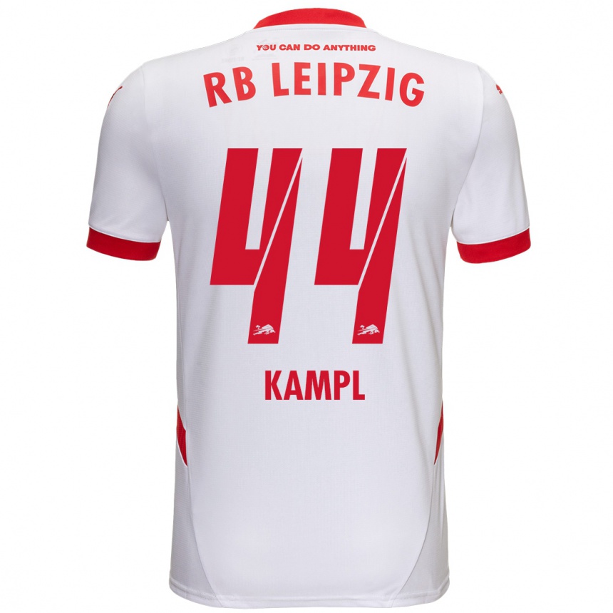 Niño Fútbol Camiseta Kevin Kampl #44 Blanco Rojo 1ª Equipación 2024/25 México