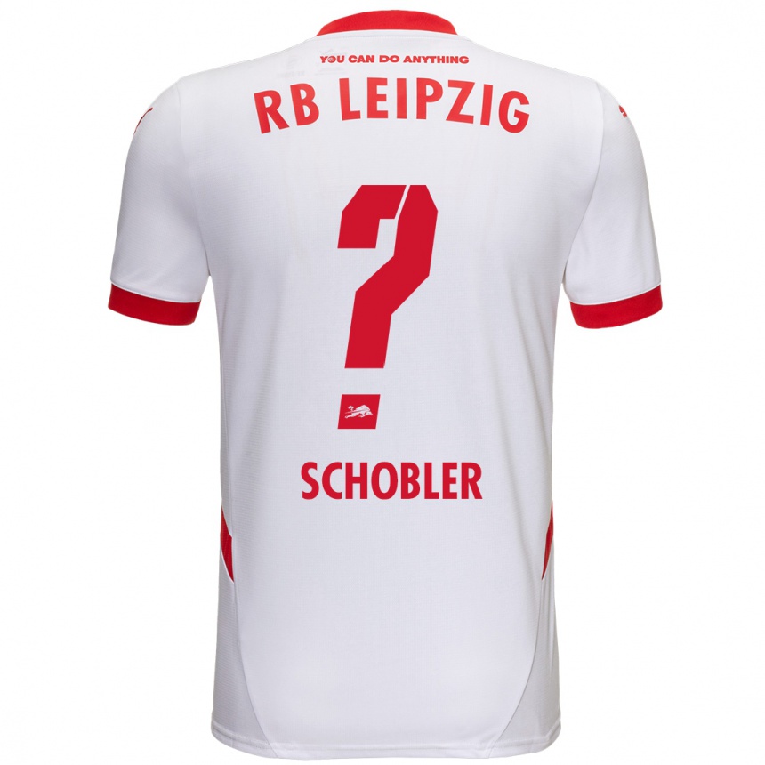 Niño Fútbol Camiseta Laurin Schößler #0 Blanco Rojo 1ª Equipación 2024/25 México