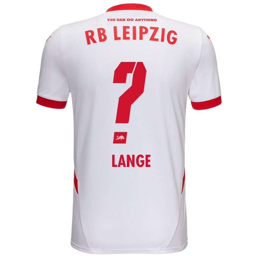 Niño Fútbol Camiseta Oskar Lange #0 Blanco Rojo 1ª Equipación 2024/25 México