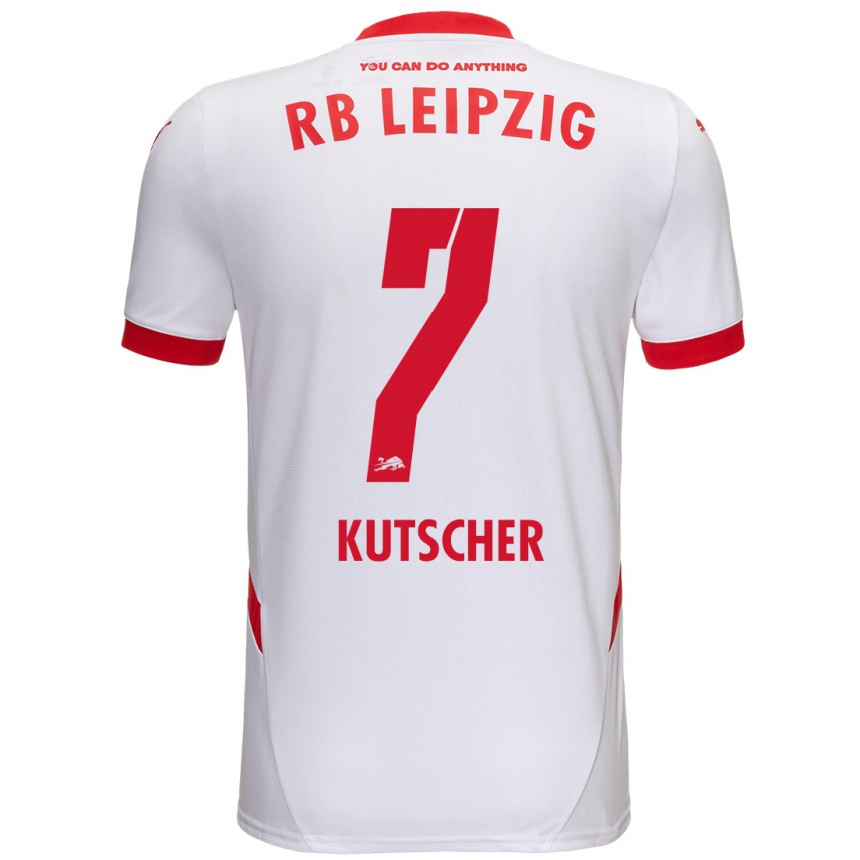 Niño Fútbol Camiseta Matthes Kutscher #7 Blanco Rojo 1ª Equipación 2024/25 México