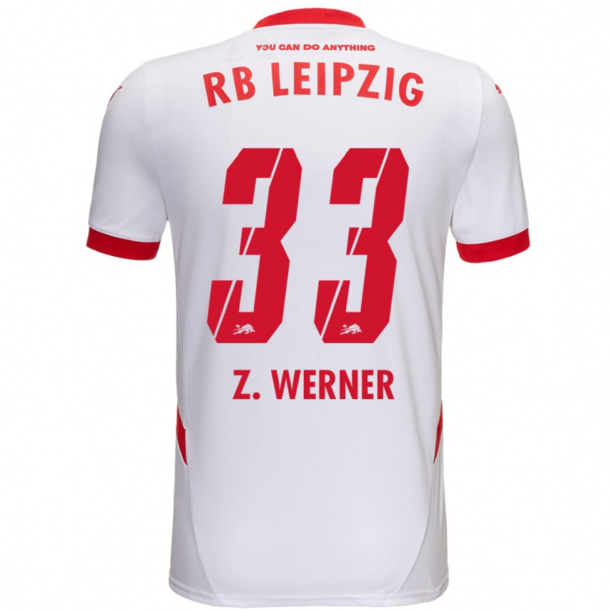 Niño Fútbol Camiseta Zoé Werner #33 Blanco Rojo 1ª Equipación 2024/25 México