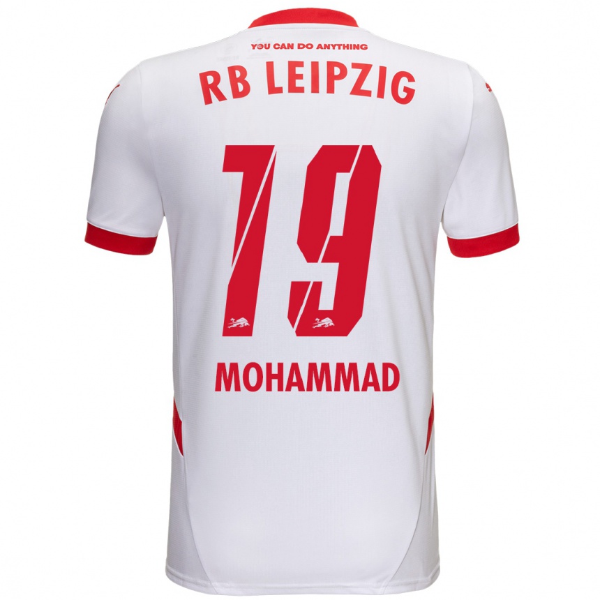 Niño Fútbol Camiseta Sammy Mohammad #19 Blanco Rojo 1ª Equipación 2024/25 México