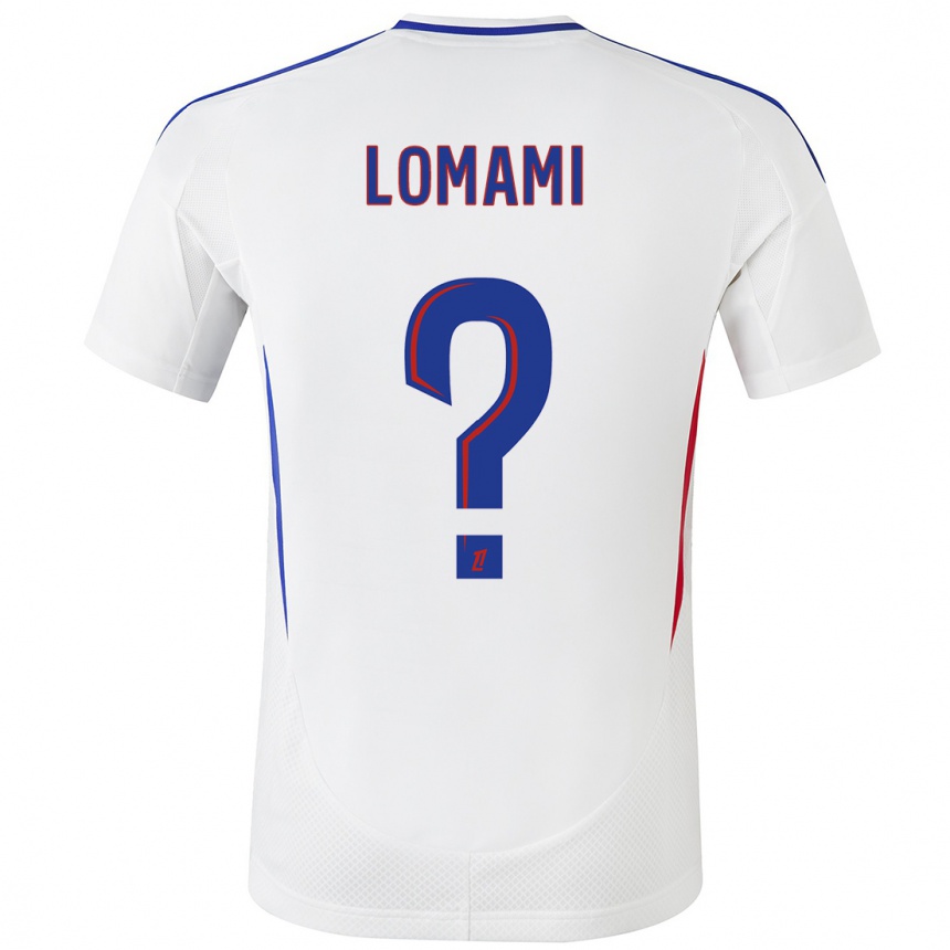 Niño Fútbol Camiseta Irvyn Lomami #0 Blanco Azul 1ª Equipación 2024/25 México