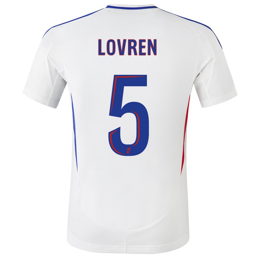 Niño Fútbol Camiseta Dejan Lovren #5 Blanco Azul 1ª Equipación 2024/25 México