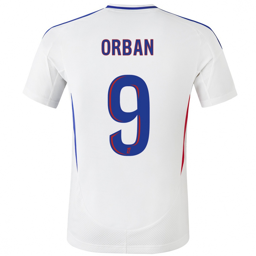 Niño Fútbol Camiseta Gift Orban #9 Blanco Azul 1ª Equipación 2024/25 México