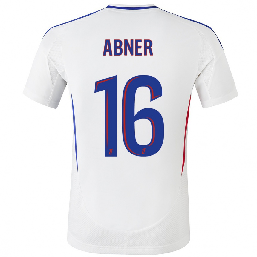 Niño Fútbol Camiseta Abner #16 Blanco Azul 1ª Equipación 2024/25 México