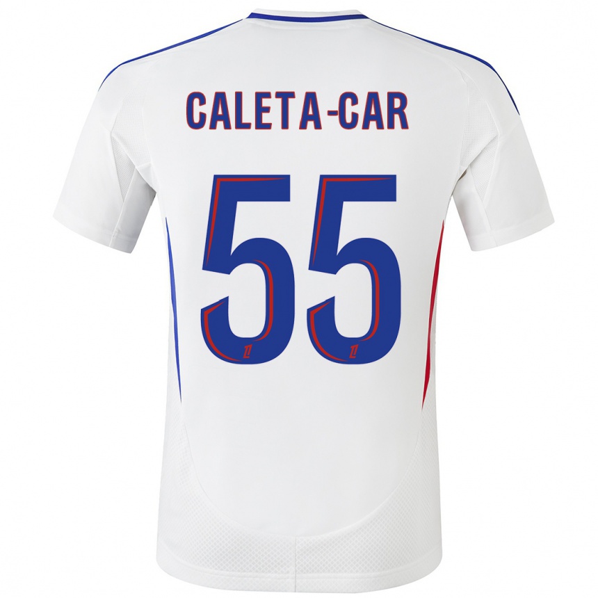 Niño Fútbol Camiseta Duje Caleta-Car #55 Blanco Azul 1ª Equipación 2024/25 México