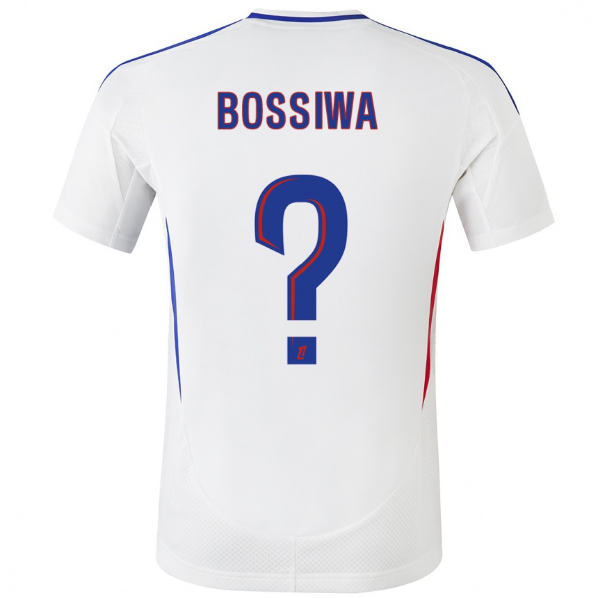 Niño Fútbol Camiseta Samuel Bossiwa #0 Blanco Azul 1ª Equipación 2024/25 México