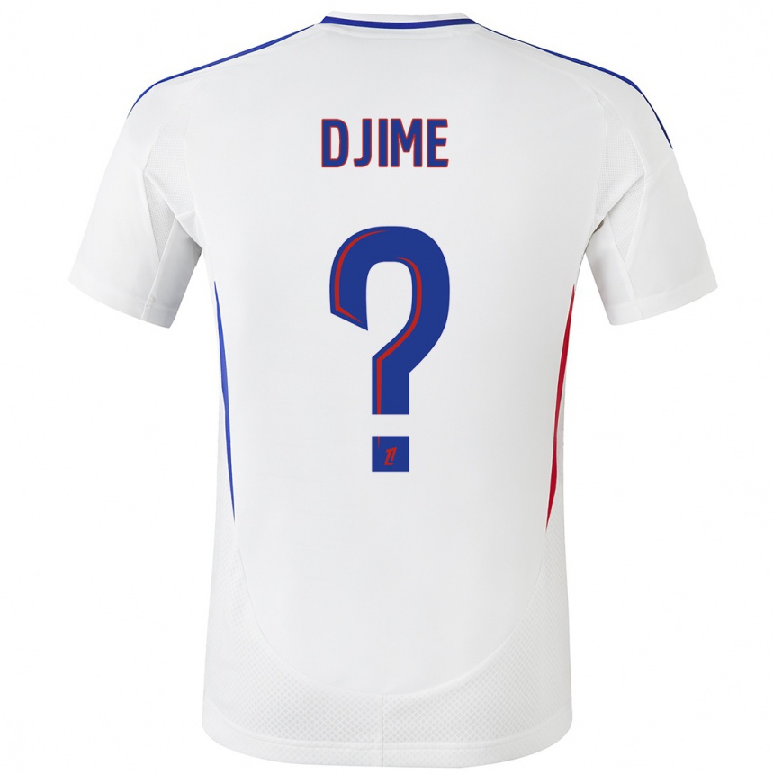 Niño Fútbol Camiseta Ahmed Djime #0 Blanco Azul 1ª Equipación 2024/25 México