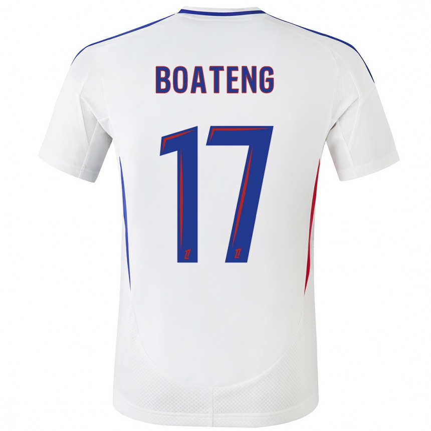 Niño Fútbol Camiseta Jerome Boateng #17 Blanco Azul 1ª Equipación 2024/25 México