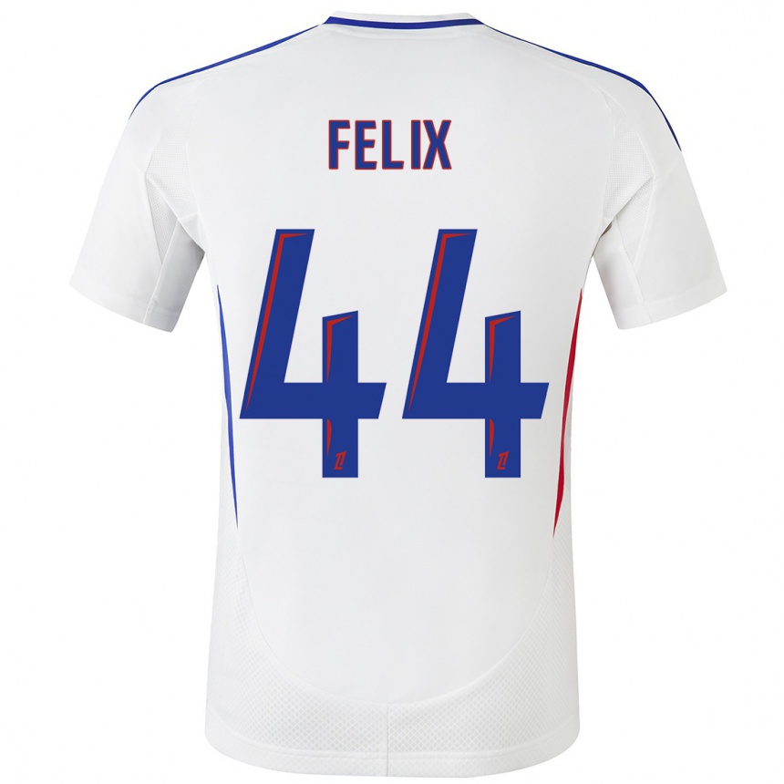 Niño Fútbol Camiseta Marley Felix #44 Blanco Azul 1ª Equipación 2024/25 México